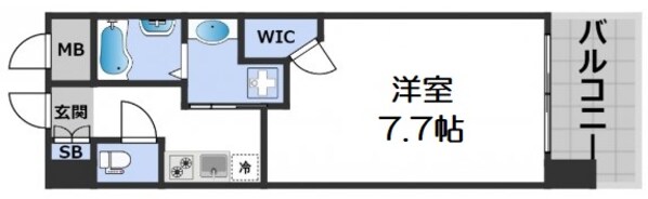 クラウンハイム北心斎橋フラワーコートの物件間取画像